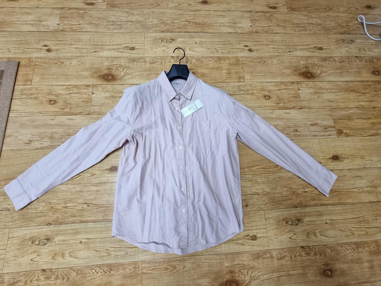 남녀공용 폴로 옥스포드 셔츠 105 사이즈 핑크색상 새제품 판매합니다 ~