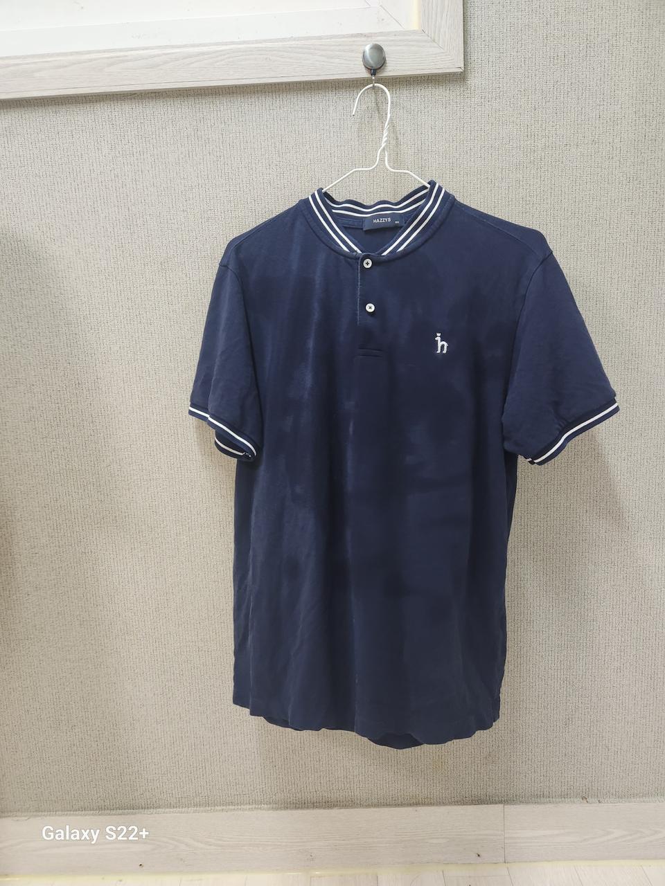 헤지스 차이나카라 반팔티 사이즈100