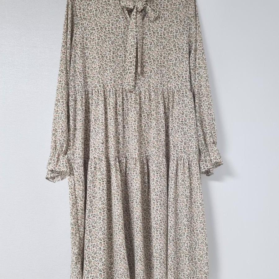 베이지 쉬폰원피스