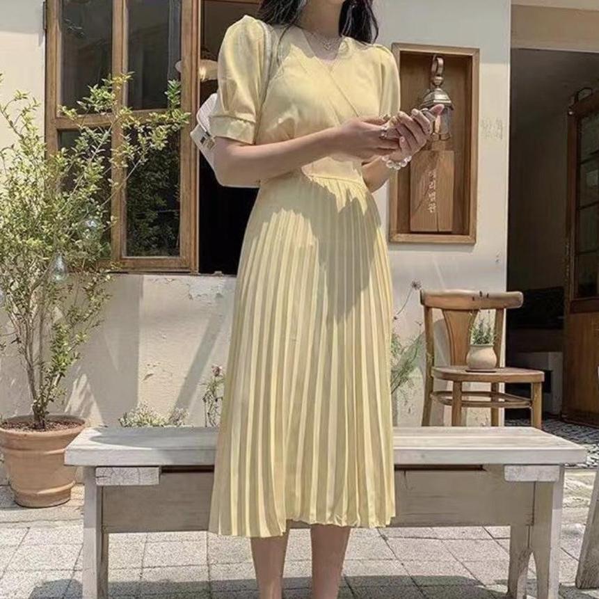 (새상품)플리츠 원피스/ 44-66