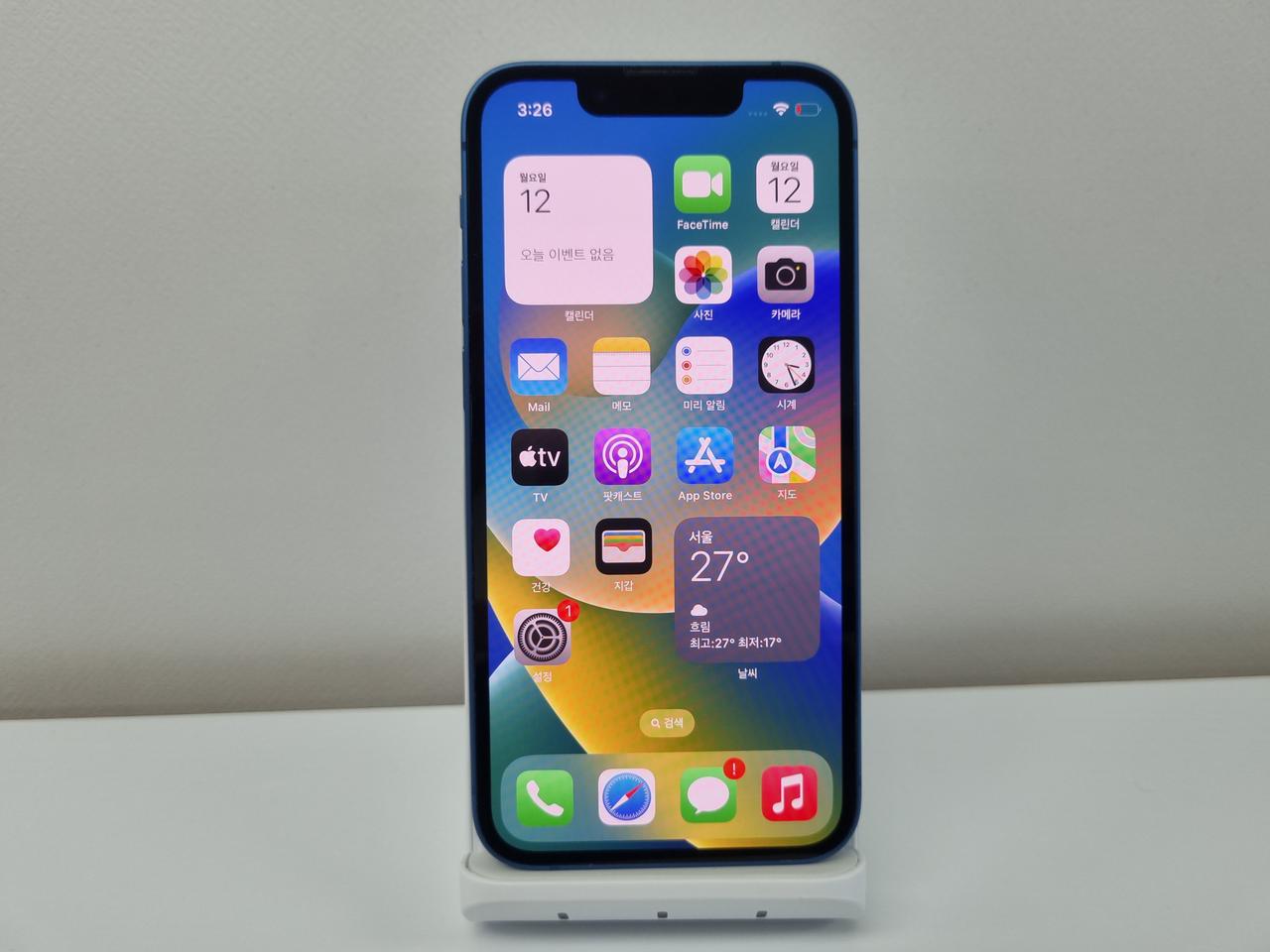 아이폰13미니 256기가 블루 S급 정상해지 팝니다