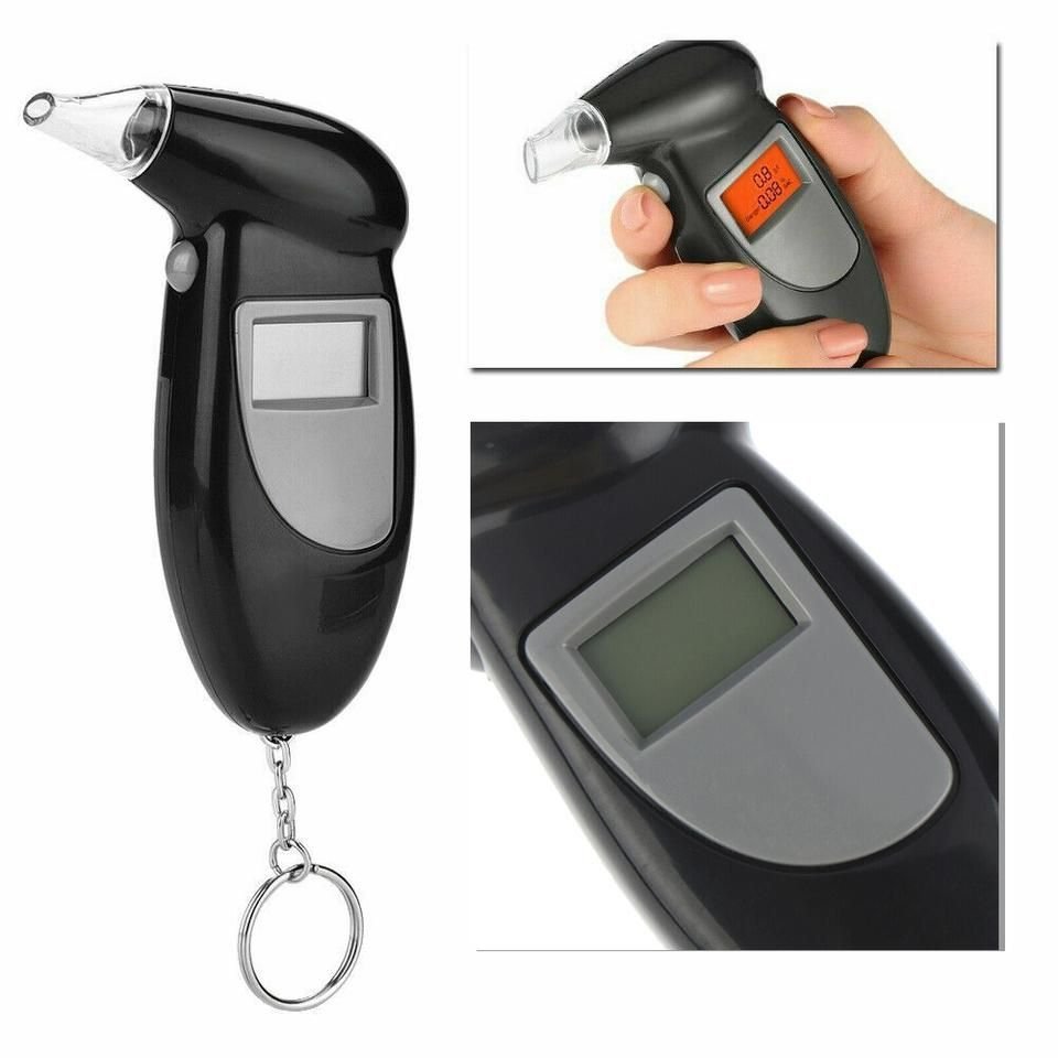 새 검정색 디지털 LED 음주 측정기 알코올 휴대 운전 기사 감지기 