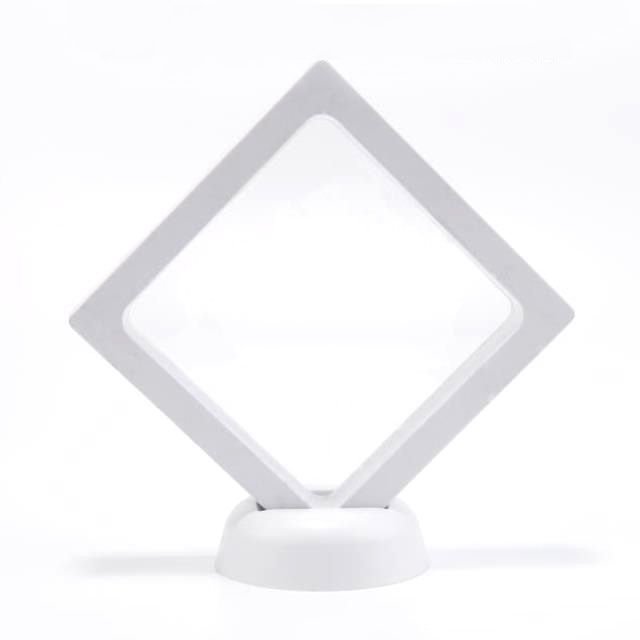 새 흰색 양면 14X14 기념품 전시대 진열대 소품 고급 동전 희귀