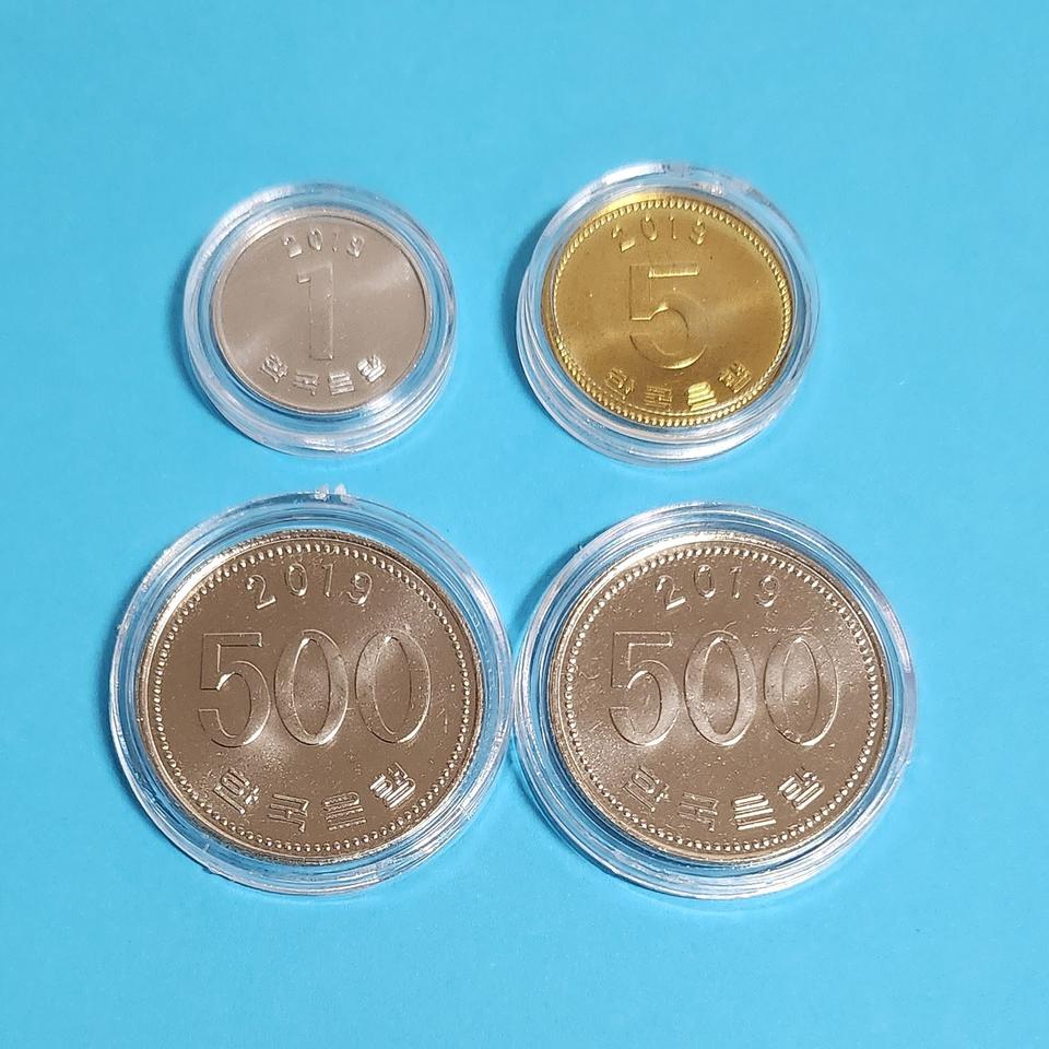 완전미사용 준특년 2019년 500원 주화