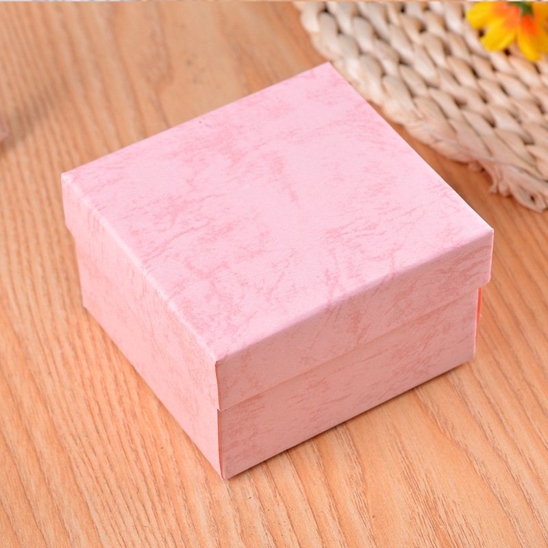 새 2pcs 핑크색 케이스 선물 수납 상자 포장 박스 소품 팔찌 대량