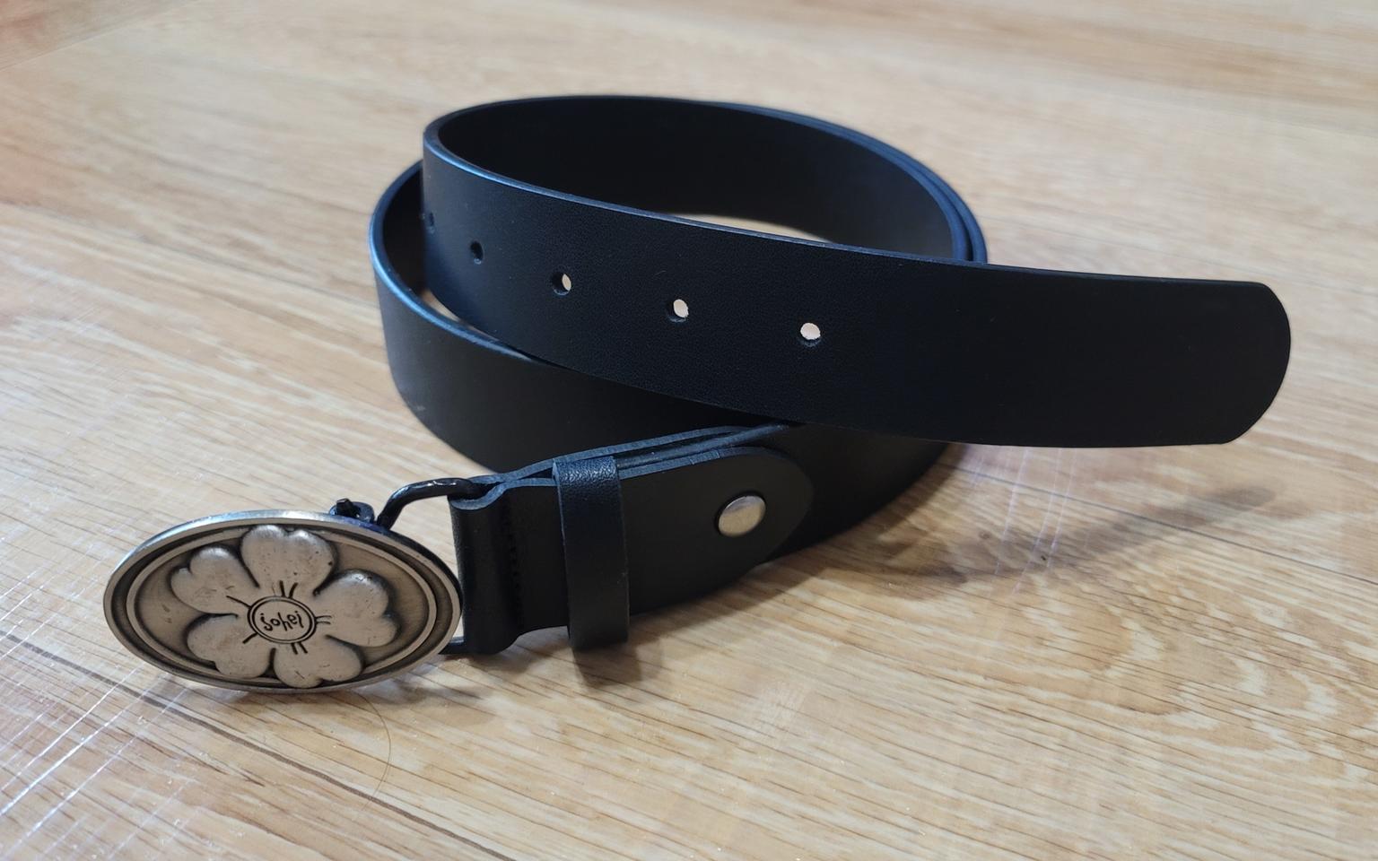 가죽벨트/ Sohei 금속버클/남여공용/미사용