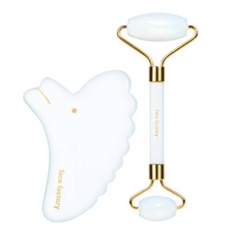 (택포새제품)페이스팩토리 오팔라이트 오션 괄사 롤러+해마 괄사 FF-27