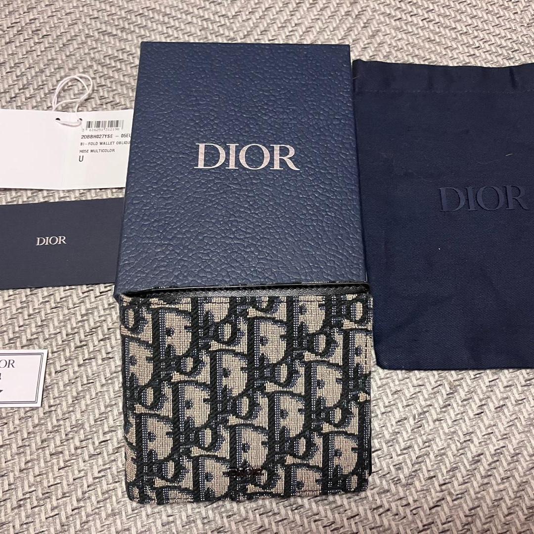 (새상품급)(검수완료)디올 오블리크 반지갑 감정 정품보증서 보유