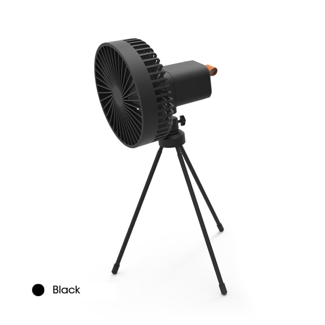 캠핑팬 10000mAh 휴대용 선풍기 써큘레이터 USB충전용 블랙[새제품