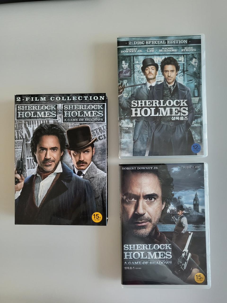 셜록홈즈 dvd 박스 세트 1편 셜록홈즈 2편 그림자 게임