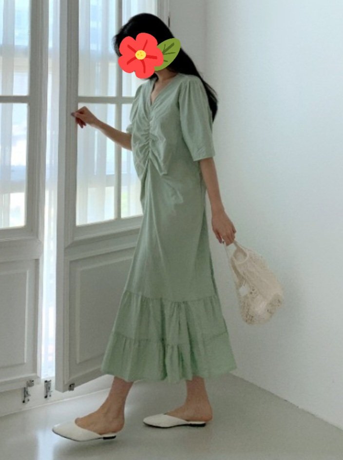 셔링 캉캉 원피스(2컬러) | 세컨웨어(헬로마켓)