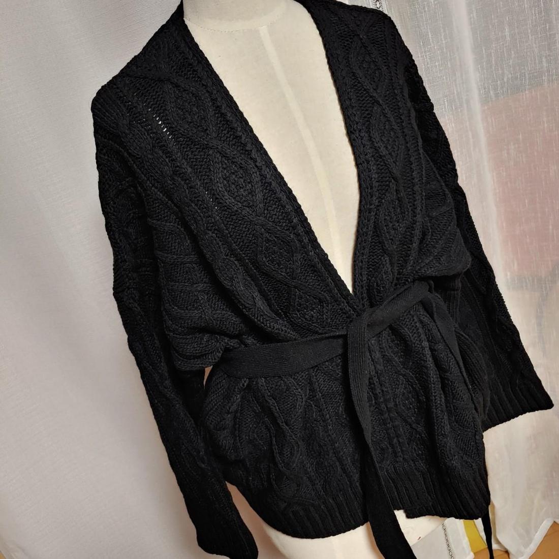 새옷 램스울 꽈배기 니트 숄 가디건