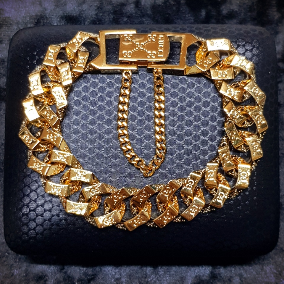 G로고 럭셔리 팔각팔찌 15mm