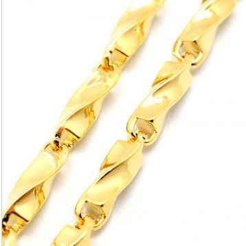 꽈배기 대나무 목걸이 4mm