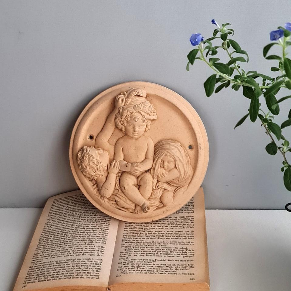 빈티지 토분 장식 월 플레이크 가드닝 소품 엔틱 천사 오브제 정원꾸미기