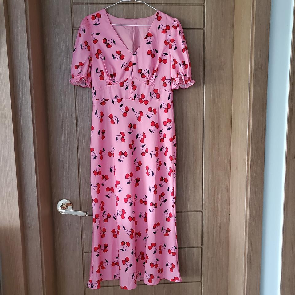 체리 롱 원피스66사이즈