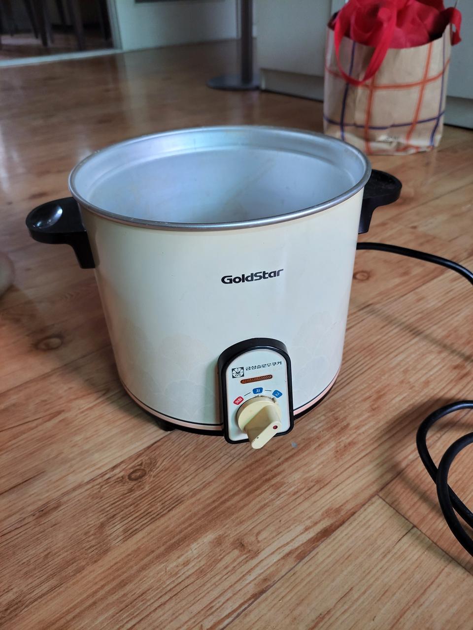 골드스타 골동품 슬로우쿠커 .약탕기