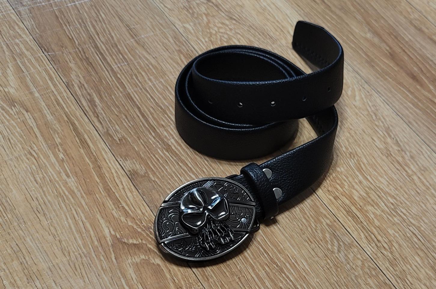 스컬 나이프 가죽벨트/ 해골 나이프 버클/ 호신용/ 나만의 개성