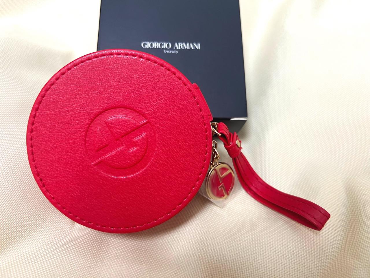 조르지오아르마니 쿠션파우치 원형파우치 새상품 정품 박스구성