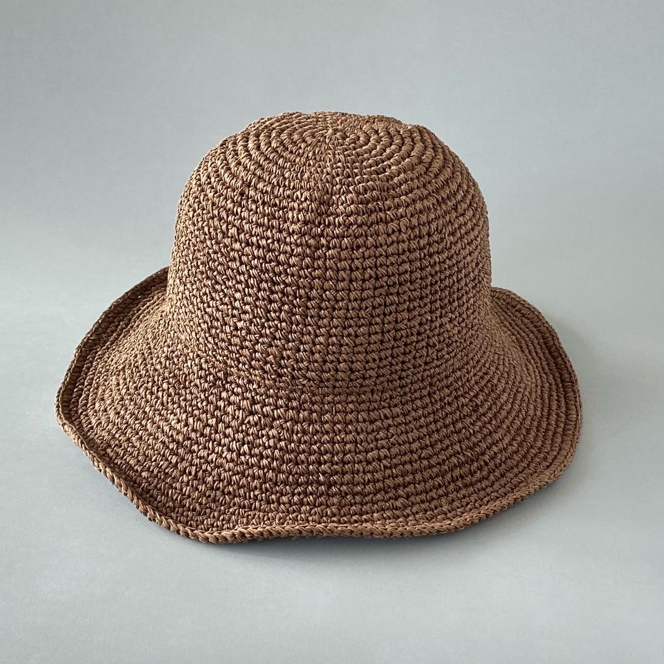 밀짚모자 클래식한 라피아햇 브라운