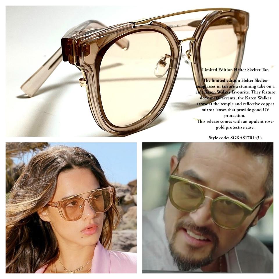 클리어 브라운 틴트 선글라스