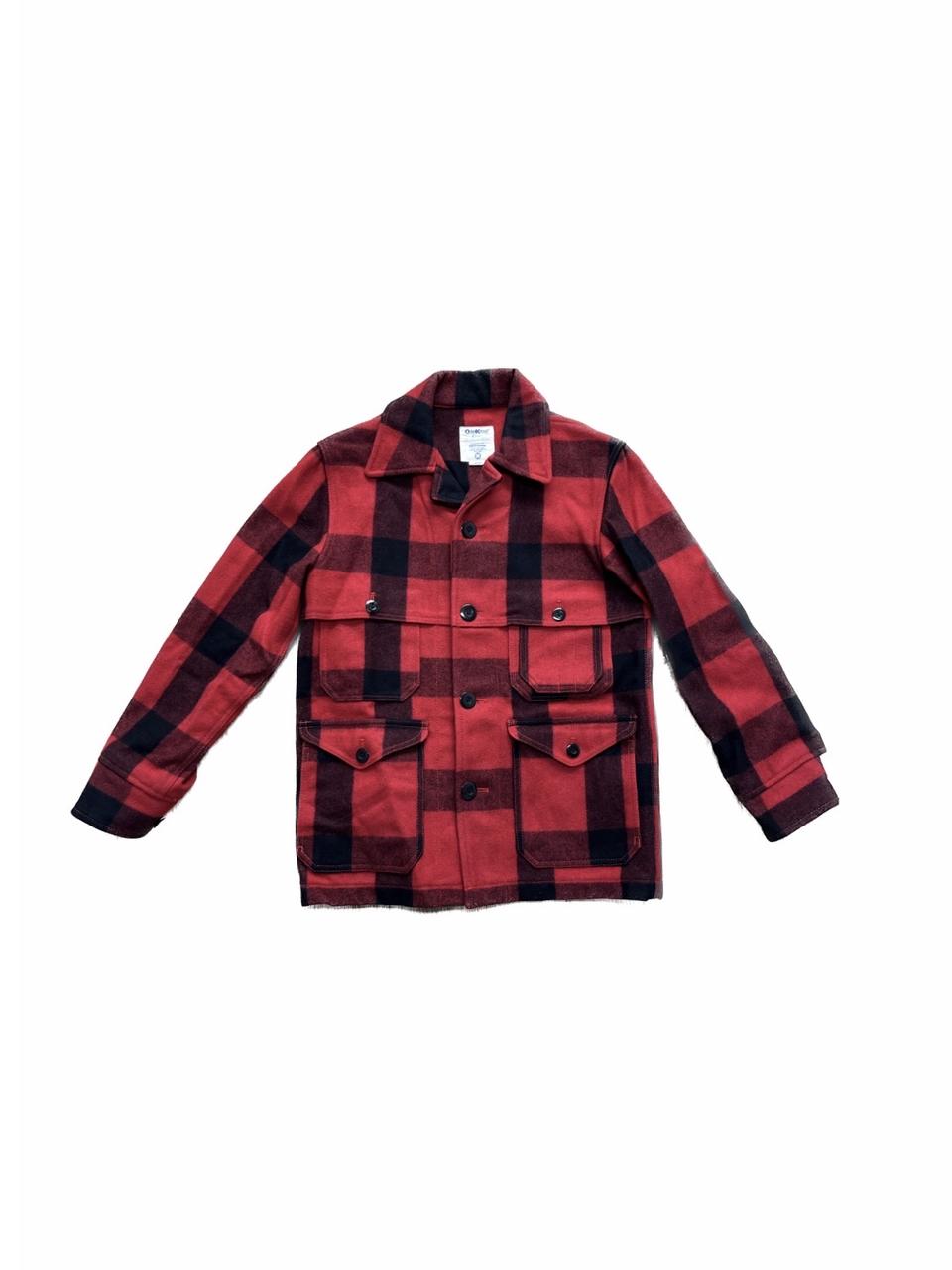 OSHKOSH 울 체크 초어코트 95