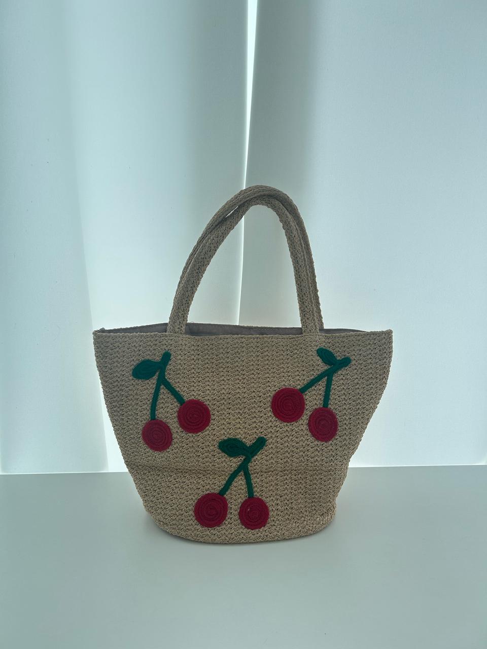 체리 라탄 토트백 가방