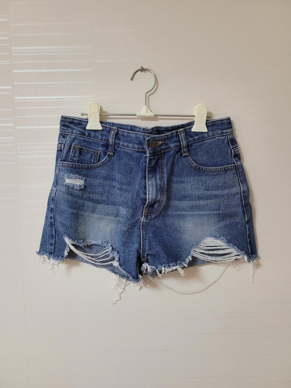 데미지 중청 반바지