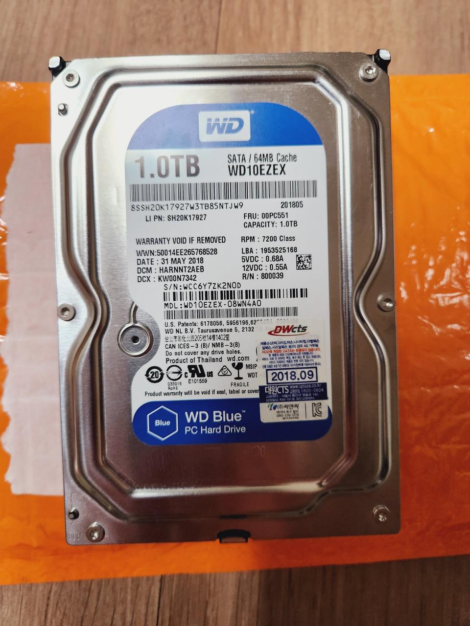 WD 1TB HDD