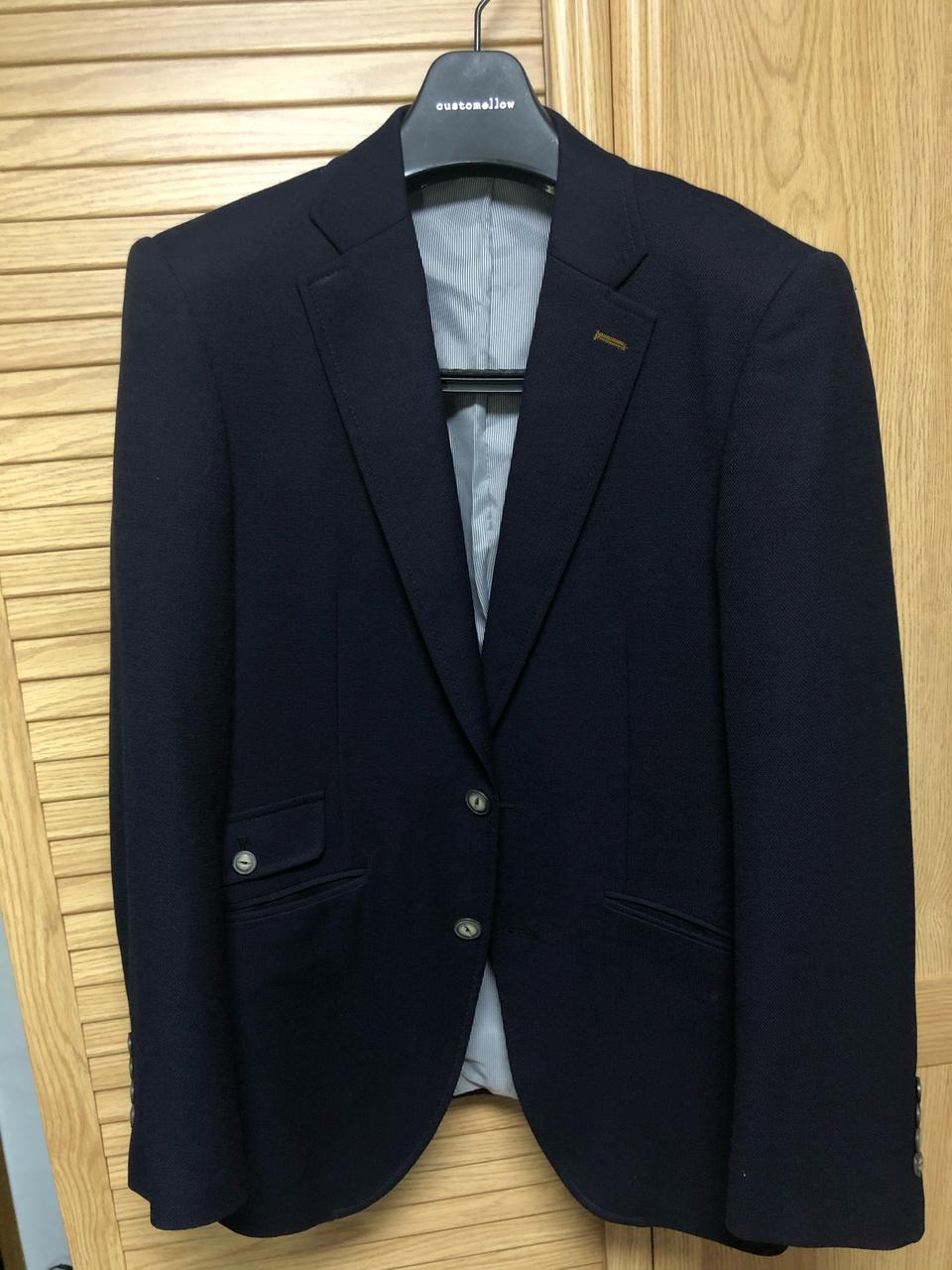 엠비오 투버튼 재킷 네이비 95