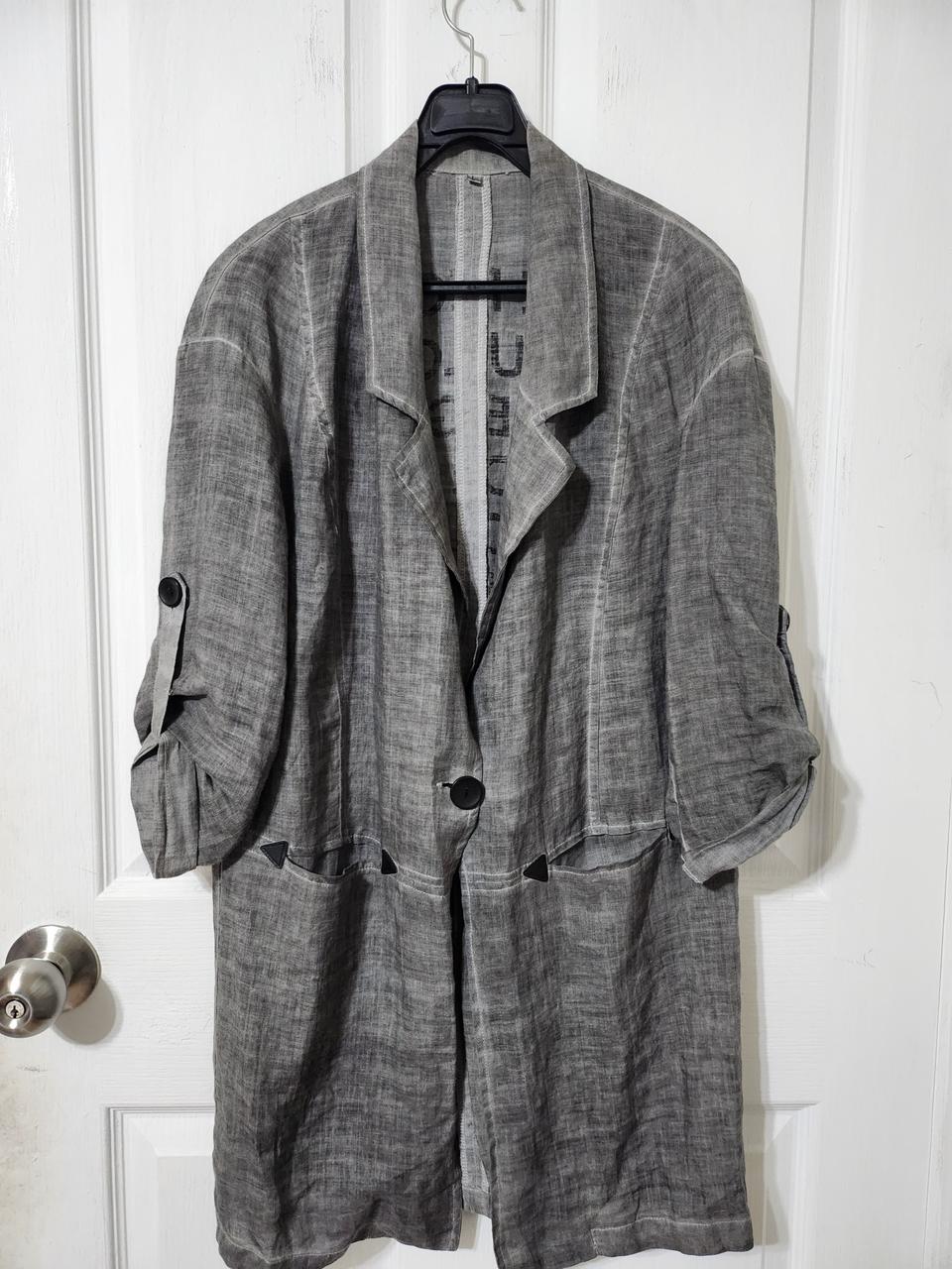 천연염색 롱자켓(마77