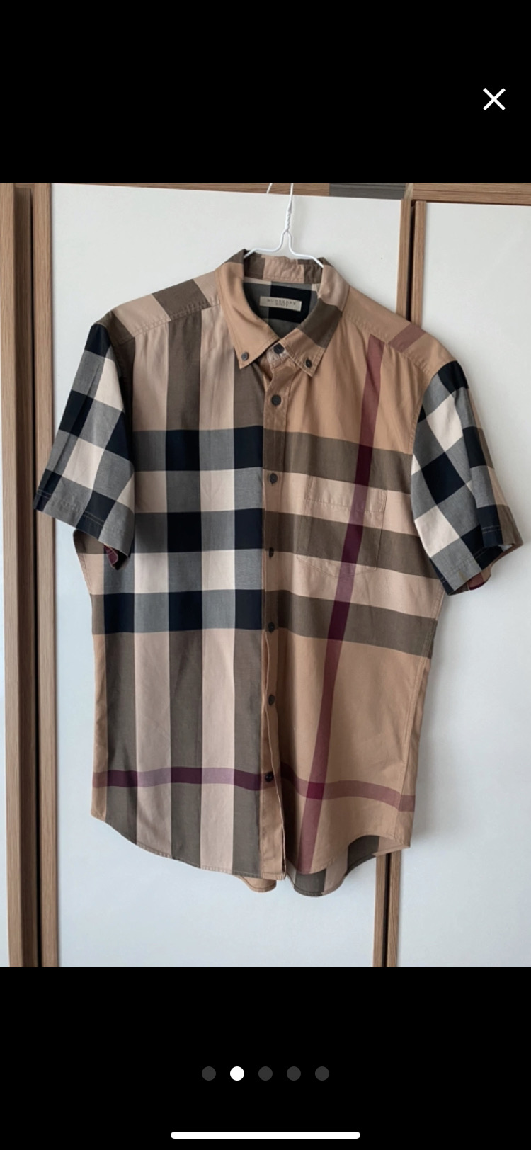 버버리 반팔남방 정품