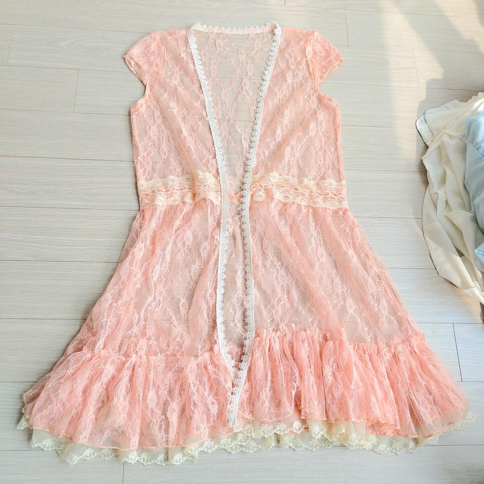 발레코어룩 레이스 롱가디건 택포 /걸코어룩/ 페미닌룩