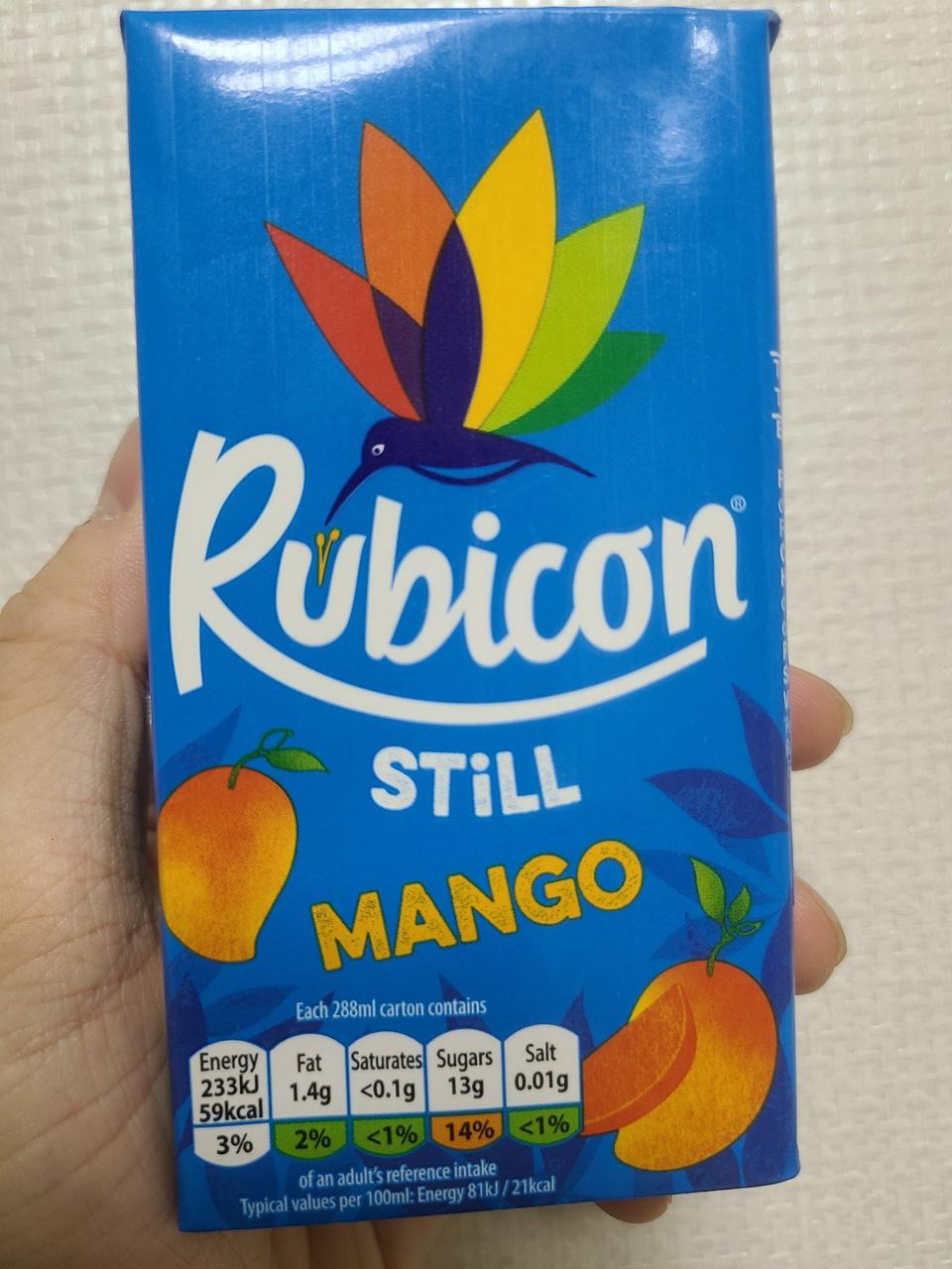 루비콘 스틸 망고 영국산 프리미엄 과일 과즙음료