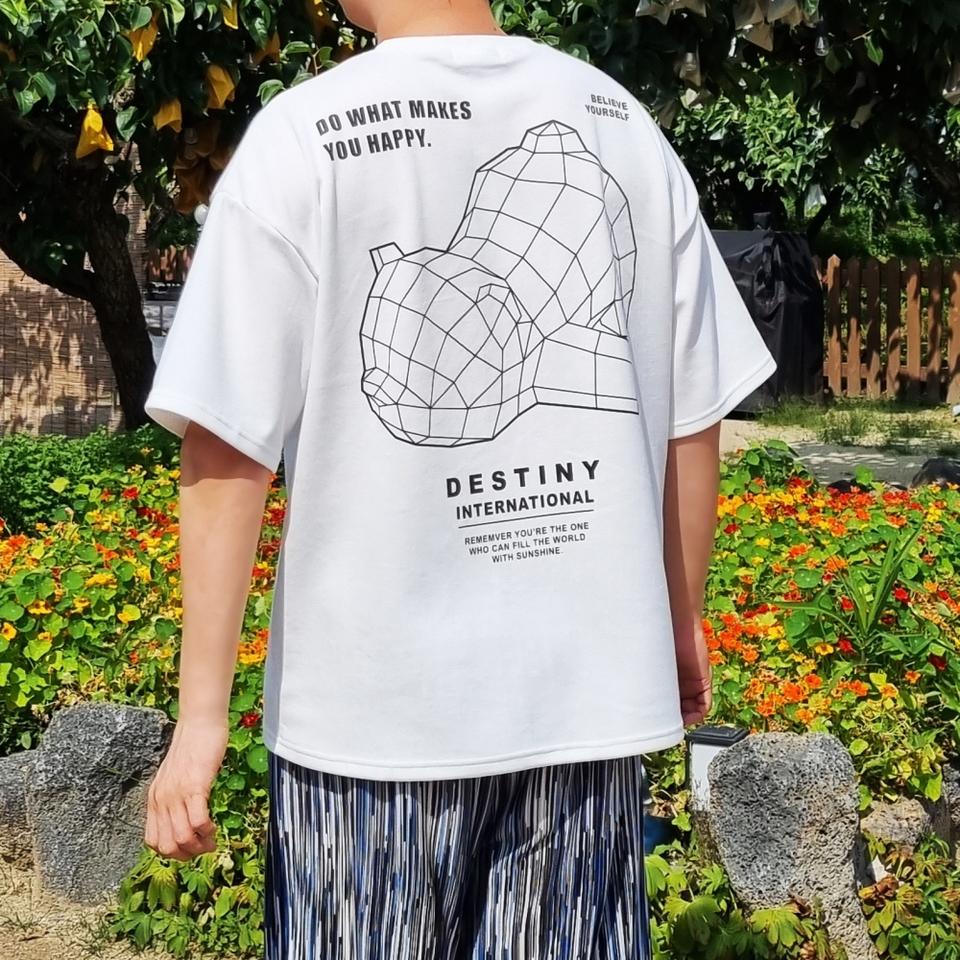 슬리핑베어 라운드넥반팔 오버핏반팔 반팔티 반팔티셔츠 남자반팔 여자반팔