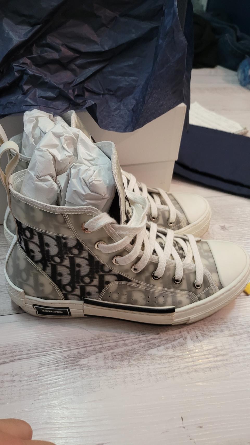 디올오블리크 하이탑 스니커즈