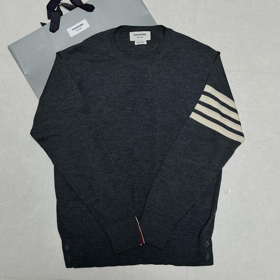 [3] 22S/S 톰브라운 미드 그레이 메리노 울 니트