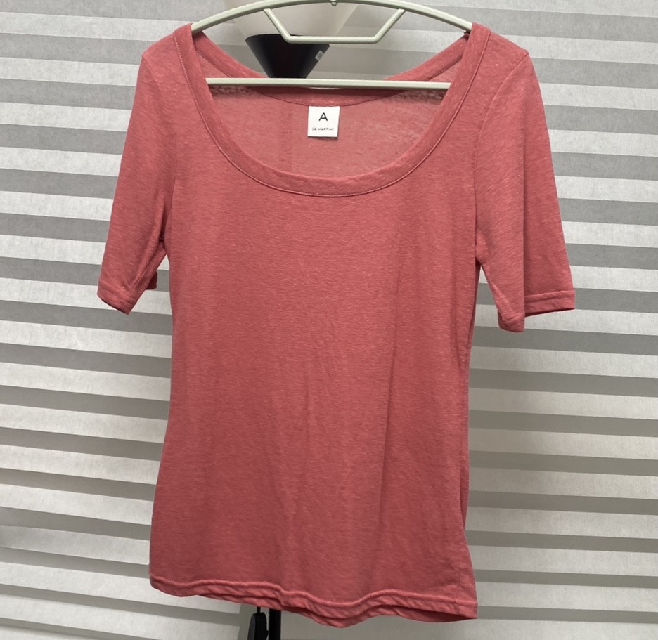 린넨 슬라브 반팔티