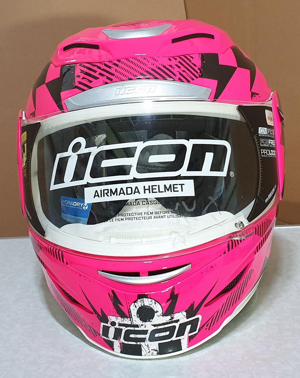 (새상품) Icon airmada 아이콘 에어마다 풀페이스 헬멧(핫핑크)