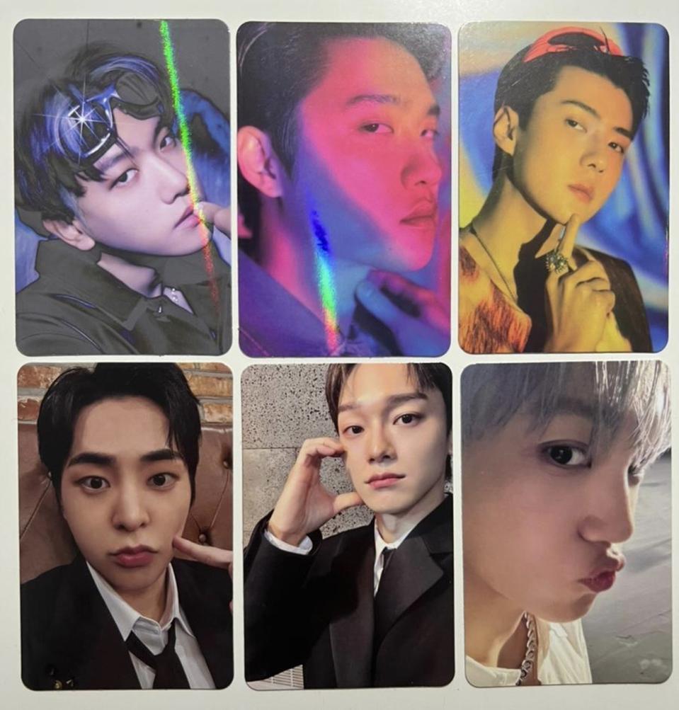 엑소 포카 일괄판매합니다(백현, 디오 , 시우민 , 종인 , 세훈, 첸)