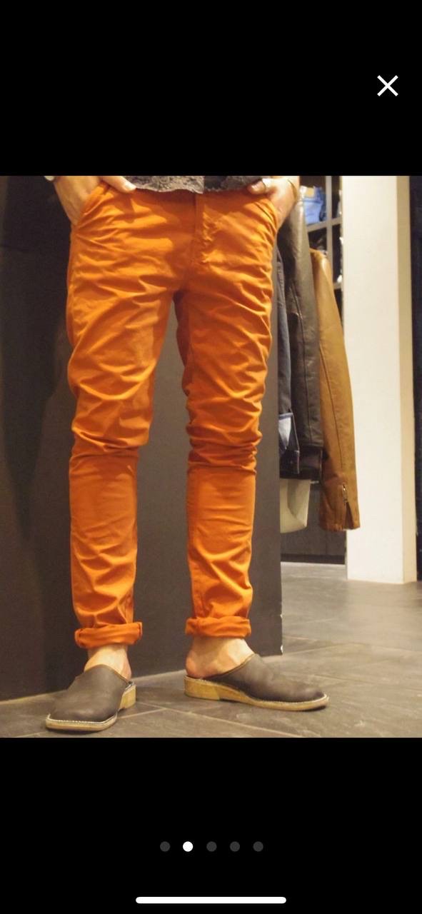 누디진 바지 30 허리 32 기장 오렌지 아크네 rrl