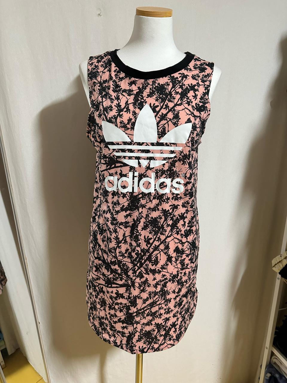 아디다스 민소매 롱티