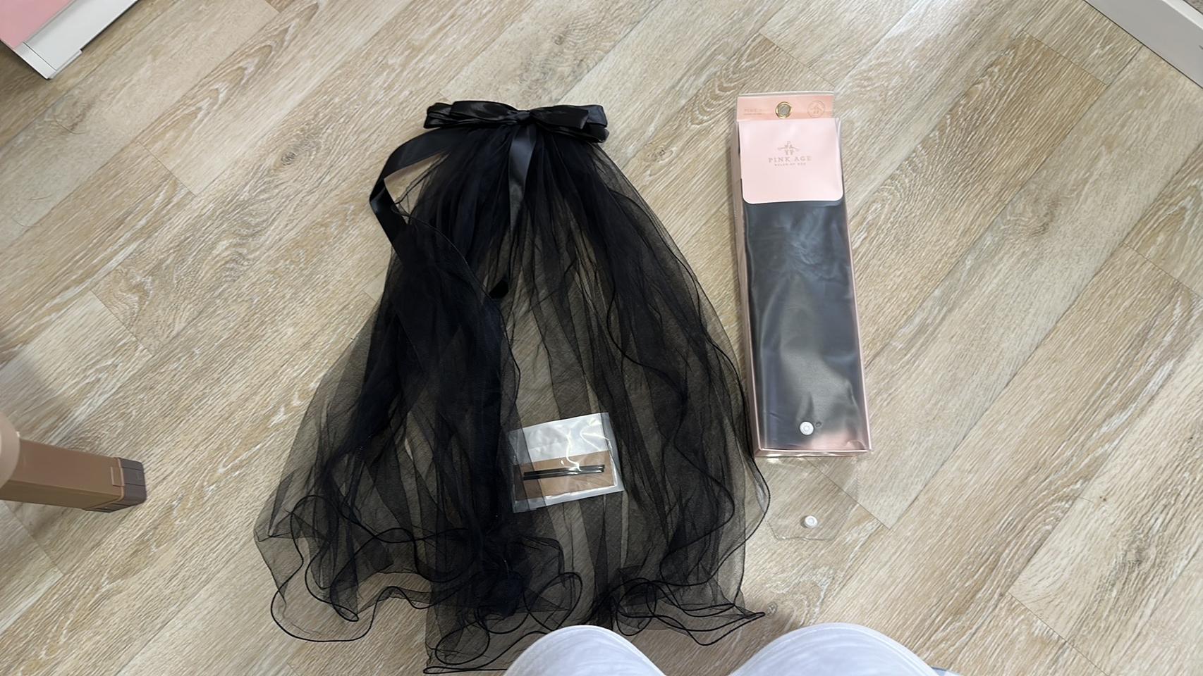 핑크에이지 4피스 블랙, 웨딩면사포 2마넌