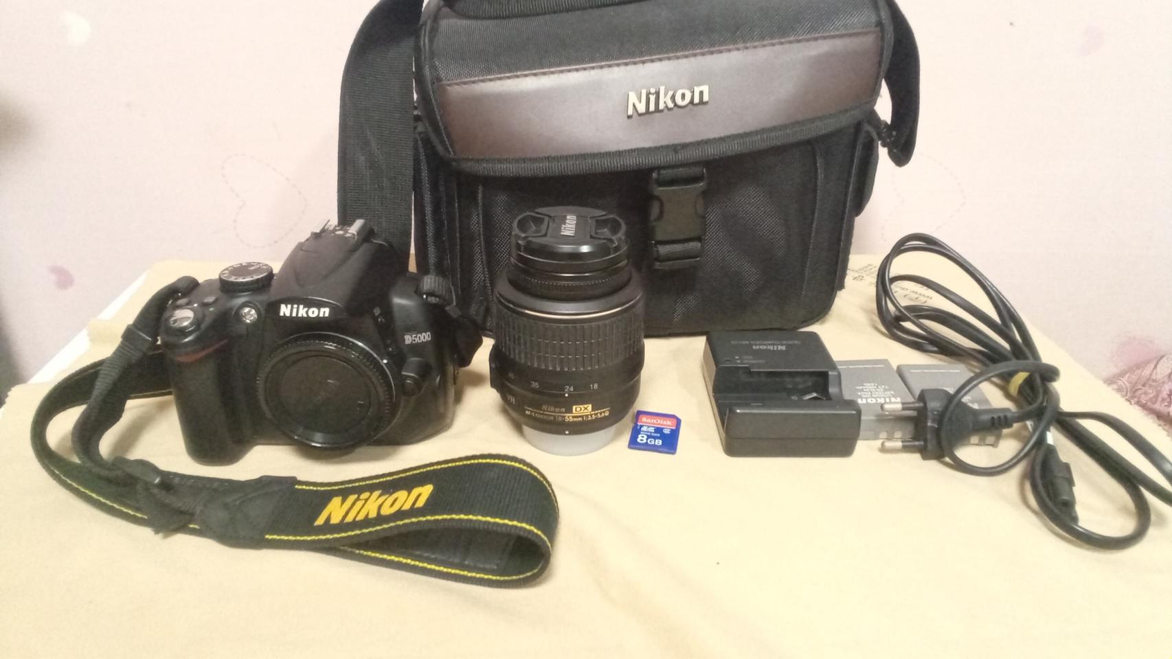 니콘D5000+18-55+정품가방