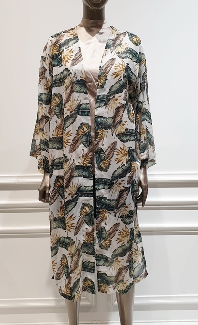 제시뉴욕 리프 프린팅 로브 