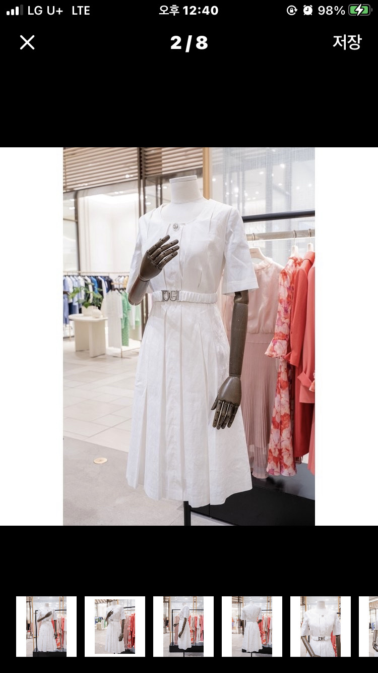 지고트 새상품 플리츠 원피스 66사이즈