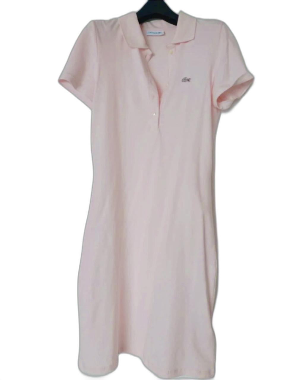 라코스테 피케 원피스 연핑크 38사이즈