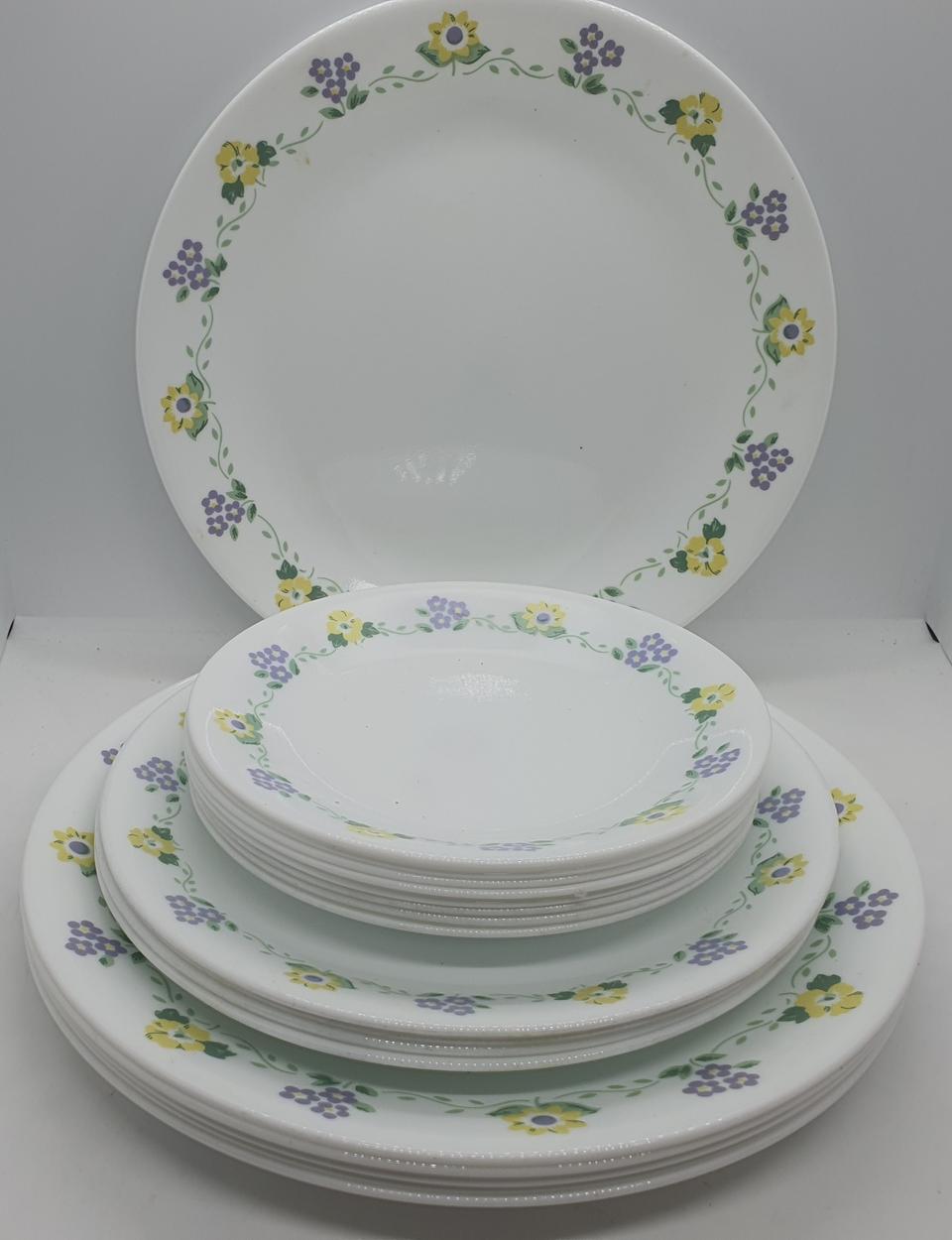 빈티지 올드코렐 포겟미낫 접시들 개별값