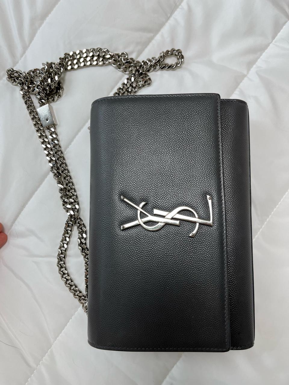 생로랑 케이트백 스몰 그레이