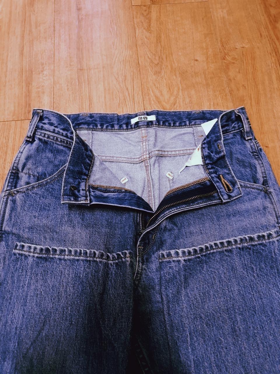 유니클로U 테이퍼드데님 32